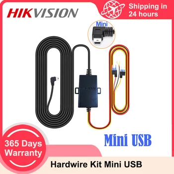 Автомобильный видеорегистратор Hikvision Записывает Комплект Проводов Для защиты от низкого Напряжения, Мини-USB-Порт 12V-24V с Зарядным устройством 5V2.5A, 24-часовой Мониторинг парковки