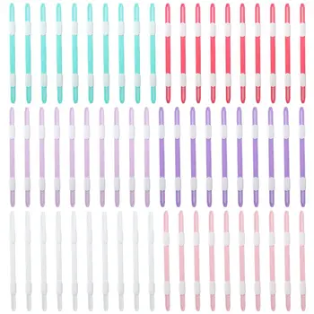 60ШТ PP Пластиковые Цветные Угловые Зажимы Канцелярские Принадлежности Тестовая Скрепка Для Хранения Данных Офис