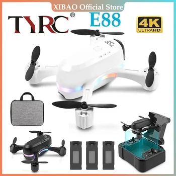 TYRC XK E88 Drone 4K HD Двойная Камера с FPV-системой Позиционирования Оптического Потока RC Вертолет Профессиональный Квадрокоптер Мини-Дрон Игрушки Для Мальчиков