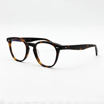 Desmon Винтажная оправа для очков, мужские брендовые дизайнерские Ретро-овальные очки с ацетатными прозрачными линзами, Рецептурная оправа Spactacle
