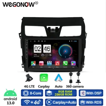 360 Панорамная Камера Canbus 8G + 256G Android 13,0 Автомобильный DVD-плеер GPS WIFI Bluetooth RDS Радио Для Nissan Teana Altima 2013-2018
