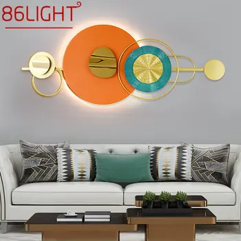 86LIGHT Современный Настенный Светильник LED Luxury Creative Nordic Background Indoor Sconce Light для Дома, Гостиной, Спальни