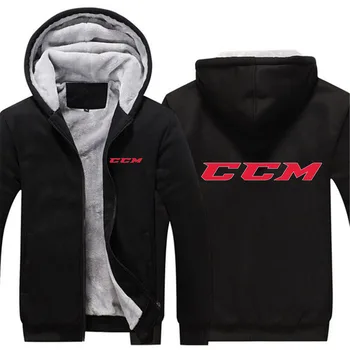 CCM 2023 Осенне-зимняя Утепленная толстовка с капюшоном, Уличная одежда, куртки на молнии, сохраняющие тепло, Повседневные рукава с застежкой-молнией