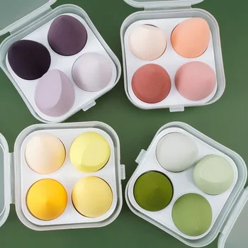 Яйца для макияжа не едят пудру, набор супер софтбоксов, пуховка для пудры, тыква, сухая и влажная, двойная губка для макияжа, коробка для хранения яиц для макияжа