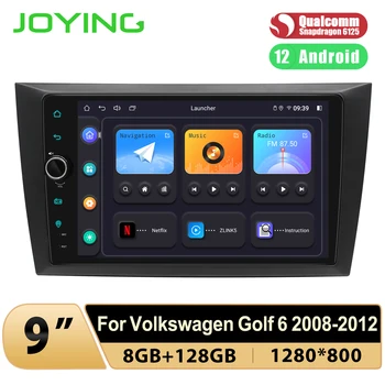 JOYING 9 Дюймов 1280*800 Android 12,0 Автомагнитола Multimeida Плеер Для Volkswagen Golf 6 2008-2012 Встроенный DSP Carplay