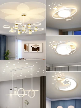 Люстра для гостиной 2023 Новая современная простая и легкая роскошная проекционная лампа Креативные художественные лампы для всего дома