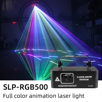 RGB Лазерный сканер луча мощностью 500 МВт Проектор DMX Профессиональный диско-ди-джей Свадебная вечеринка Бар Клубный Сценический свет