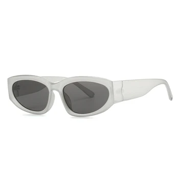 Y2K Роскошный бренд, Дизайнерские Солнцезащитные очки в стиле стимпанк, Женские Для мужчин, Модные Солнцезащитные очки в стиле панк, Винтажные Модные Спортивные очки в маленькой оправе