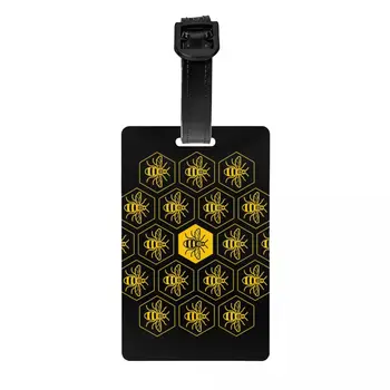 Багажная бирка Bee для дорожного чемодана, Идентификационная этикетка Honeybee Privacy Cover