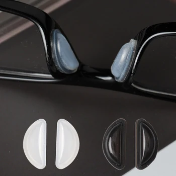 Силиконовые носовые накладки для очков, клейкая силиконовая противоскользящая наклейка на носовые накладки для очков, солнцезащитные очки, 5 пар