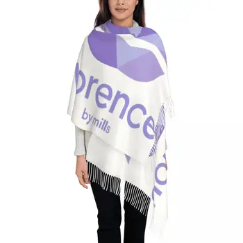 Шарф Florence By Mills с кисточками, женская мягкая шаль, женские зимние шарфы