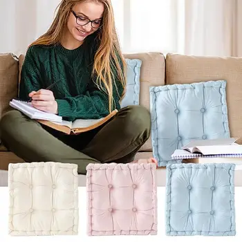 Накладки для стульев Квадратный коврик для офисного кресла Съемная и моющаяся Подушка для обеденного стула Диванная подушка для домашнего декора