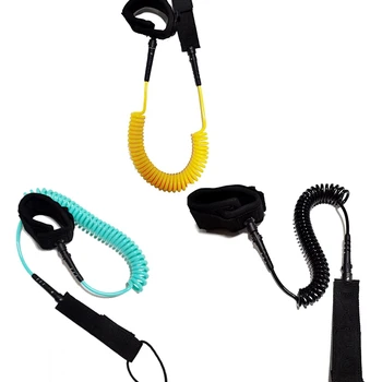 10-футовый поводок для серфинга со спиралью, пружинная веревка для серфинга, веревка для ног, поводок для серфинга, аксессуары для целлюлозной доски для серфинга