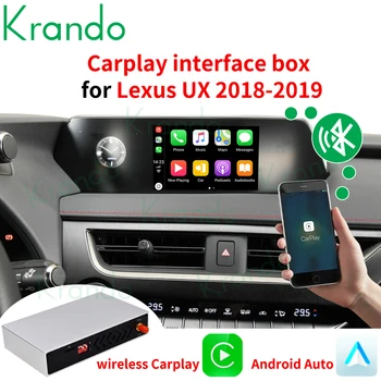 Krando Wireless Apple CarPlay Android Auto Interface Box Для Lexus UX 2018-2019 Обновление Зеркальной Связи Оригинальный Экран Siri Control
