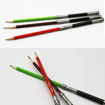 B36C Регулируемый двойной держатель для удлинителя карандаша для рисования для школы рисования Инструменты для письма