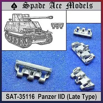 Модели Spade Ace SAT-35116 Металлическая гусеница в масштабе 1/35 для Германии Panzer II D позднего типа