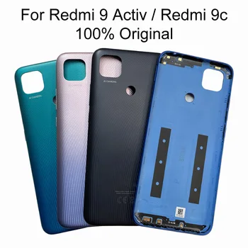 Корпус Redmi9C Оригинальный Для Xiaomi Redmi 9C/Redmi 9 Activ Ремонт Задней крышки Аккумулятора Замена Задней Крышки Двери + Боковые Кнопки