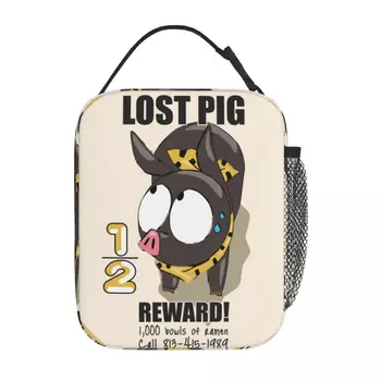 P-chan Ryoga Lost Pig Ranma 1/2 Изолированный Ланч-Пакет Сумки-Контейнеры Для Пищевых продуктов Портативный Охладитель Термальные Ланч-Боксы Для Работы