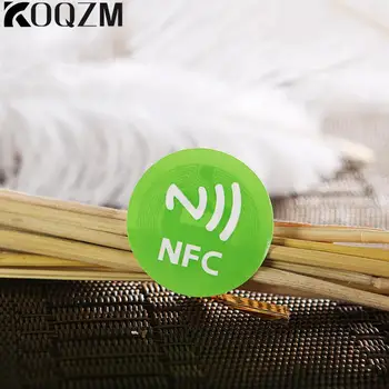 6 шт. Наклейки с NFC из водонепроницаемого ПЭТ-материала, смарт-клейкие бирки Ntag213 для всех телефонов