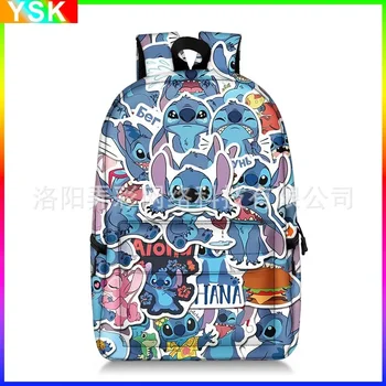 MINISO Disney New Stitch Школьная сумка для учащихся начальной школы с мультяшной анимацией, рюкзак большой емкости с полной печатью