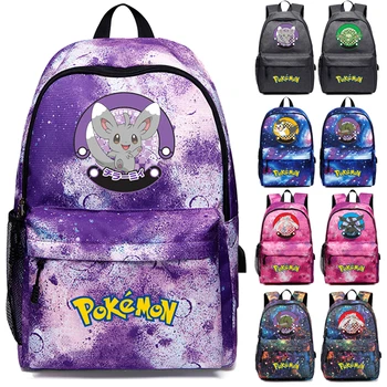 Рюкзак с аниме-покемоном Пикачу, рюкзак Kaisen для мальчиков и девочек, студенческий рюкзак Kawaii для детей, школьный ранец, легкие сумки