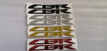Бесплатная Доставка Пара Графических и фирменных Эмблем 3D Наклейка Подходит для CBR Honda Sliver Черный Красный Glod