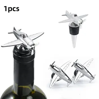 Многоразовый Креативный Вакуумный герметик в форме 3D-самолета, Винные пробки, Металлическая заставка для пивных бутылок, пробки для винных бутылок в форме самолета