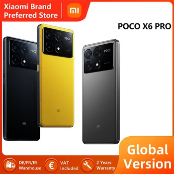 Глобальная версия смартфона POCO X6 Pro Dimensity 8300 Восьмиядерный 64-Мегапиксельная Камера 120 Гц AMOLED Дисплей 67 Вт Быстрая Зарядка 5000 мАч NFC