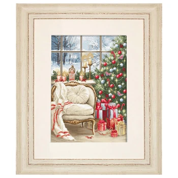 Золотая коллекция Amishop, Наборы для вышивания крестиком, Рождественский дизайн интерьера, Домашний фестиваль, украшающий Luca-S B599