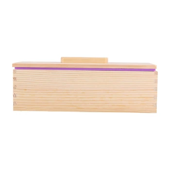 Прямоугольная деревянная форма для мыла с силиконовой подкладкой Инструмент для формования мыла для хлеба Форма для мыльных свечей своими руками 1200 г Инструмент для изготовления пресс-форм