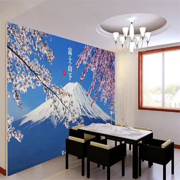 Япония Гора Фудзи 3D Фотообои Фреска Японская кухня Суши Ресторан Izakaya Промышленный декор Фон Обои 3D