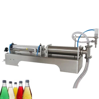 Горизонтальная машина для розлива жидкости, автоматическая пневматическая машина для количественного дозирования масла, косметических напитков, 100-1000 мл