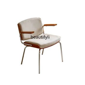 Кресло для отдыха с откидной спинкой в скандинавском ретро стиле, одноместный диван для домашнего кабинета, Офисные кресла для киберспорта, мебель для спальни