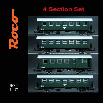 Модель ROCO Train HO 1/87 OBB 74162 Австрийский купе для четырех камердинеров Маленькая дверца открывается Комплект из четырех секций