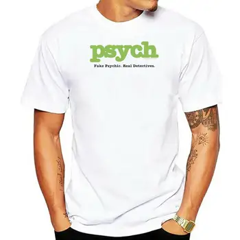 Мужская футболка с принтом 2022, Хлопковая Футболка С коротким рукавом Psych Title, Мужская Футболка Обычного Кроя, Женская футболка