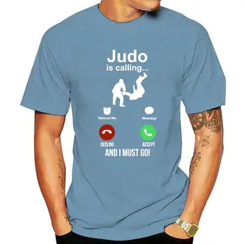 Футболка Judo Is Calling, подарок для мужчин, боевые искусства, джиу-джитсу, Футболка в стиле хип-хоп с рисунком харадзюку, Бойфренд