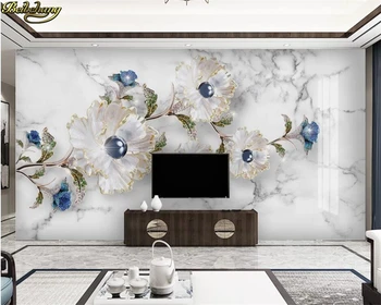 beibehang Пользовательские обои современный минималистичный рельеф простые элегантные ювелирные изделия цветочный фон настенная бумага de parede 3d обои