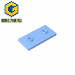 Пластина Gobricks GDS-90201, модифицированная, 2 x 4 с 2 шпильками (Двойная перемычка), совместимая со строительными блоками lego 65509, подарки для детей