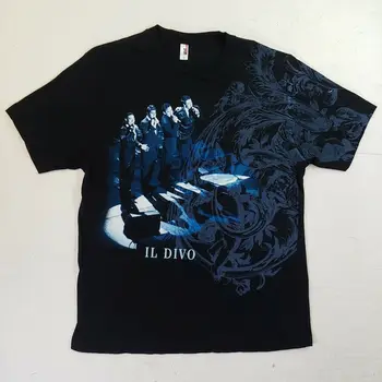 Тур по футболке Il Divo 2007, Двусторонний концертный размер, большой музыкальный квартет, бойз-бэнд.