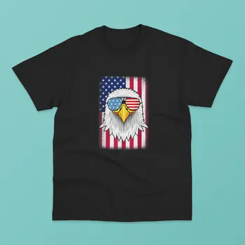 Футболка с патриотическим орлом, США, американский флаг, 4 июля, классическая футболка с длинными рукавами
