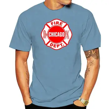Новая футболка с рисунком для пожарных из Чикаго