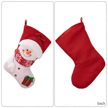 Рождественские носки Чулки для Рождественской елки Красочные мультяшные Рождественские чулки вместимостью Праздничный Санта Клаус Снеговик для праздника