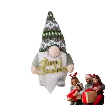 Рождественские Гномы Украшения Вязаные Плюшевые куклы Украшения с подсветкой Безликий Рудольф И Старик Милые рождественские украшения