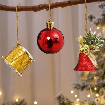 Новая рождественская подвеска из пенопласта для праздничных вечеринок, рождественские украшения, подвеска в виде красного Рождественского шара, сделай сам