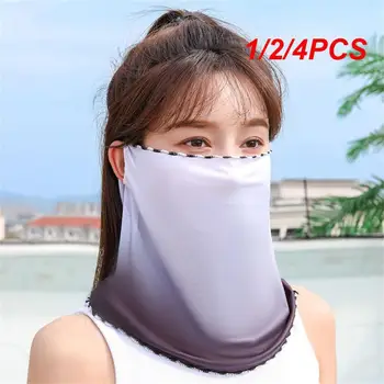 Спортивная маска Шарф Дышащий Ледяной шелк Солнцезащитная маска для всего лица с защитой от ультрафиолета тонкая для летних мероприятий на свежем воздухе