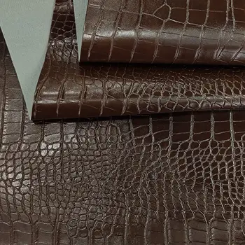 Конфеты цвет глянцевая с тиснением под Крокодил текстуры искусственная кожа ткань синтетическая кожа для кошельков, что делает швейной фурнитуры