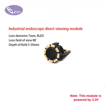 Ультракороткий 1-мегапиксельный USB 7-мм модуль камеры эндоскопа прямого обзора FOV88OV9734 зонд для автоматического ремонта промышленного трубопровода EZ-EN70S-RT