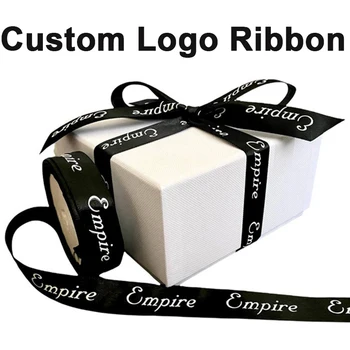 Подгонянная лента бренда Дела Для пакета сумки малого бизнеса подарочной коробки ленты галстука-бабочки персонификации вашего логотипа имени сообщения