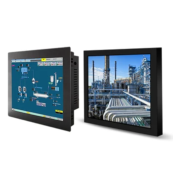 17-Дюймовый Встроенный Резистивный Промышленный дисплей С Высоким Ярким Интеллектуальным Сенсорным Экраном Компьютерный Планшет All In One Panel PC