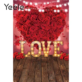 Yeele 14 февраля, День Святого Валентина, Фон из роз любви, фотосессия, прополка, реквизит, фон для фотосъемки, Фотостудия